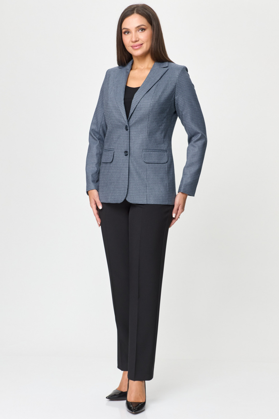 Костюм БелЭльСтиль 203+596 сине-черный - фото 2